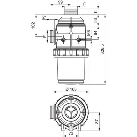 Įsiurbimo filtras 317 G 2"...