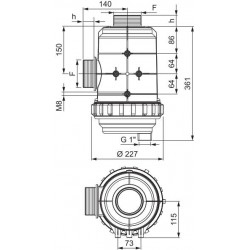 Įsiurbimo filtras 319 G 3"